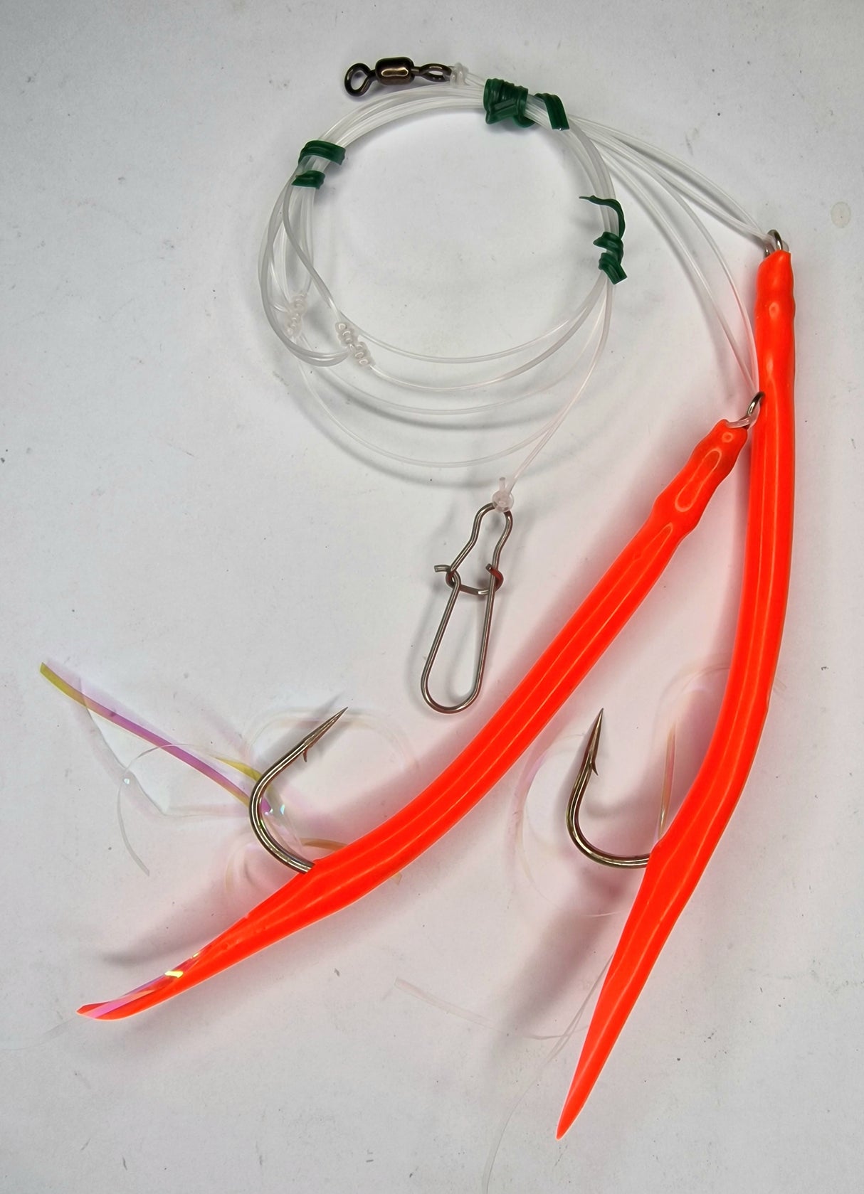 Ocean Tackle Gummi Makk Rig,Red Glitter