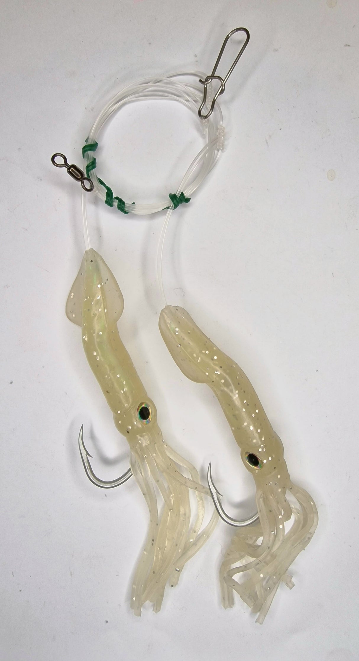 Ocean Tackle 2 Hook Luminous Squid Rigs