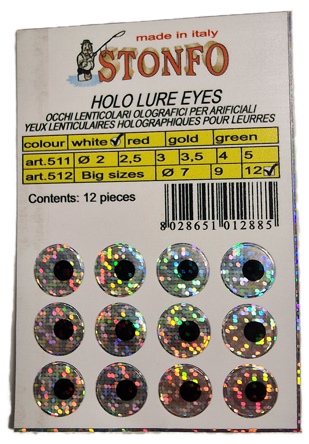 Reflective Lure Eyes