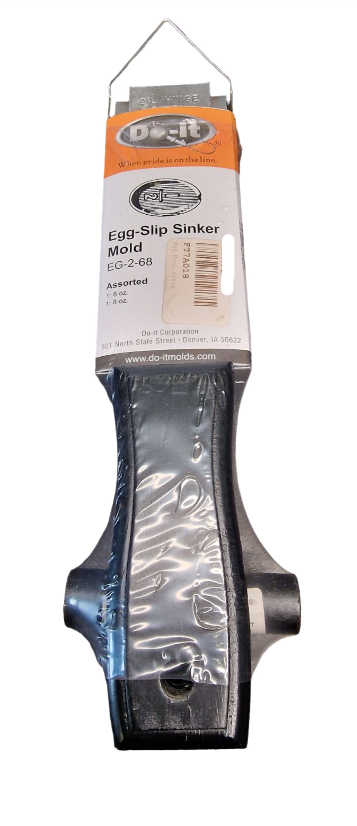 DO-IT Egg-Slip Sinker Mould Assorted 6oz 8oz