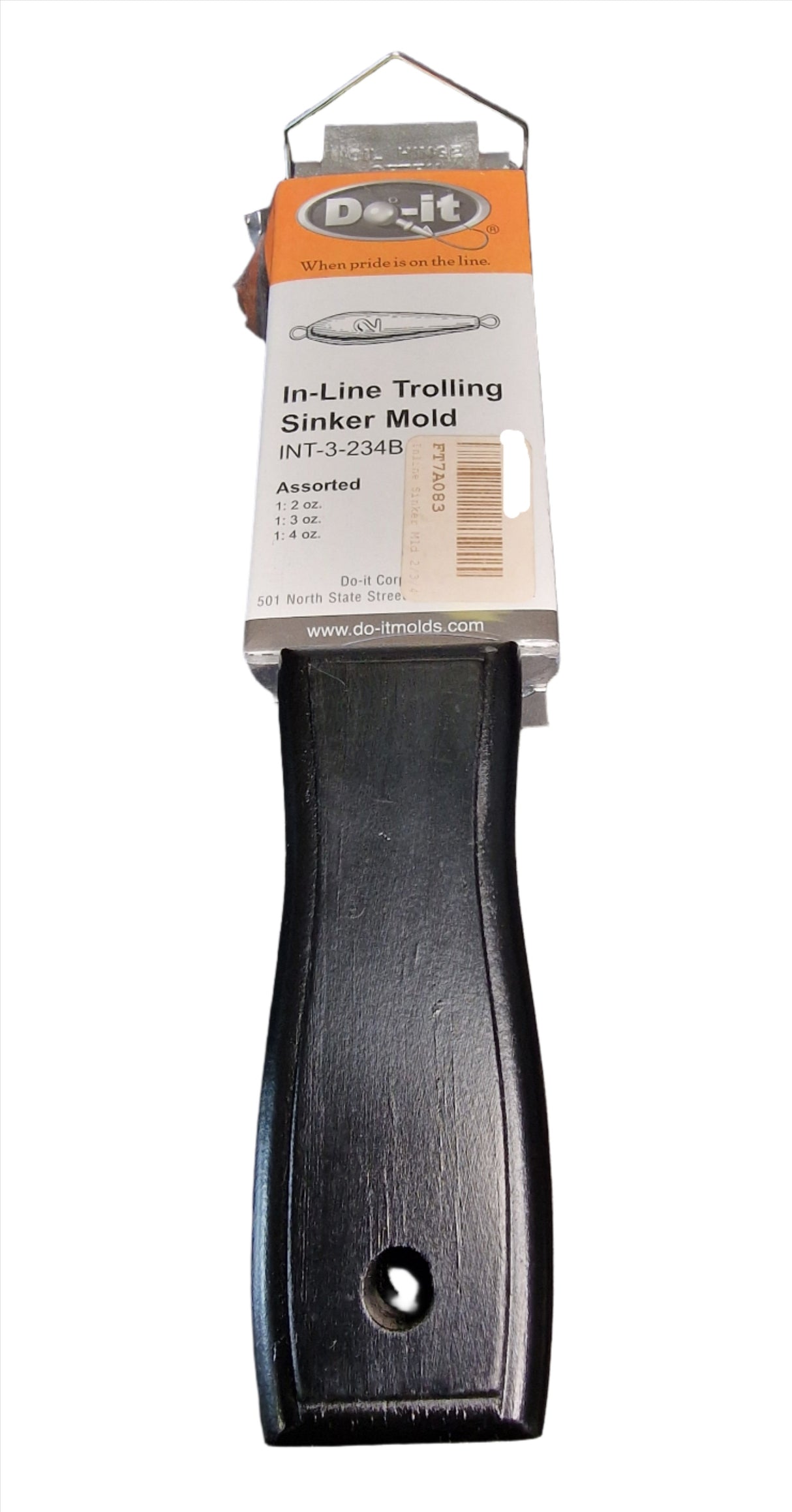 DO-IT In-Line Trolling Sinker Mould 2,3,4oz