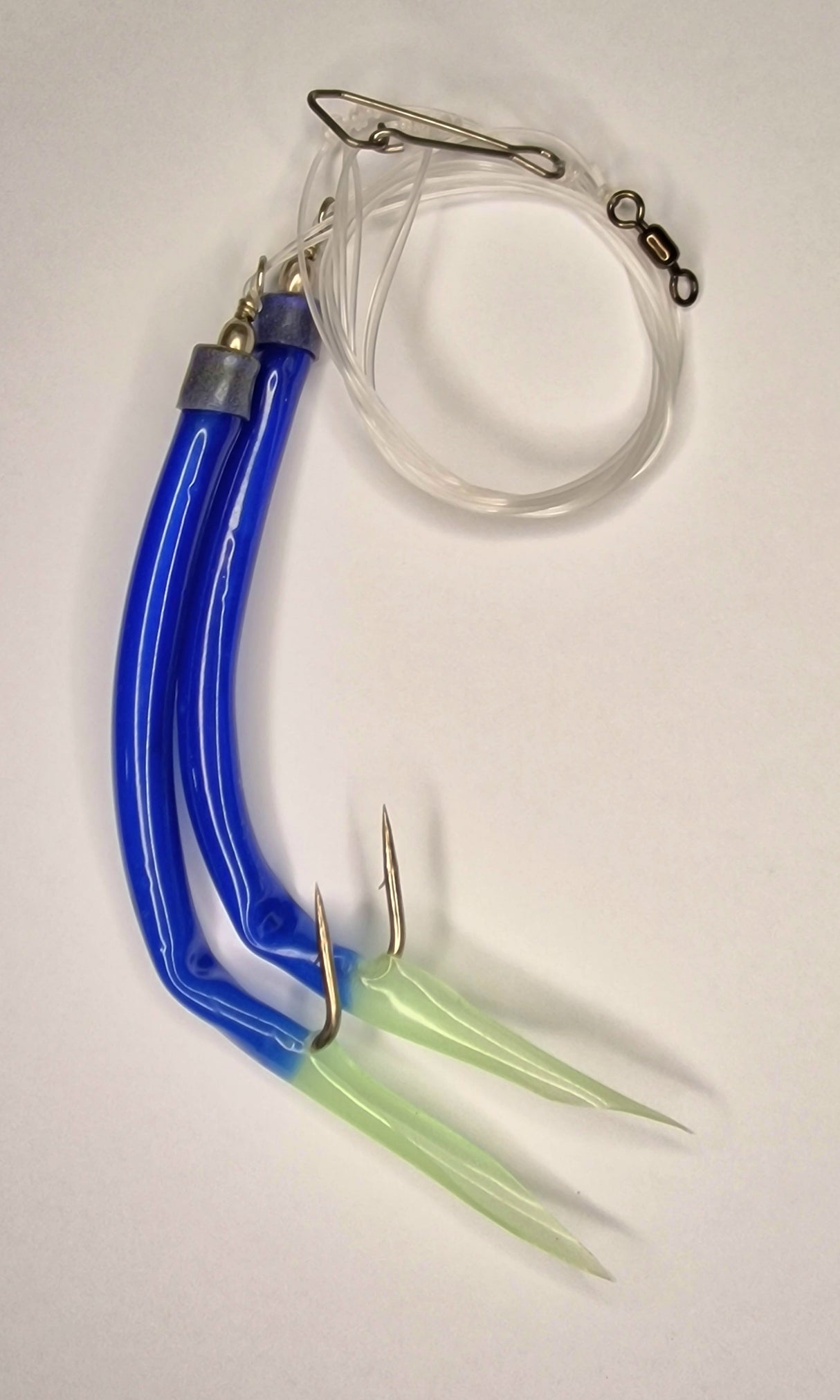 Ocean Tackle Gummi Makk Rig, Blue/Luminous