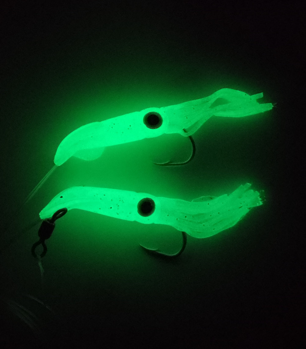 Ocean Tackle 2 Hook Luminous Squid Rigs