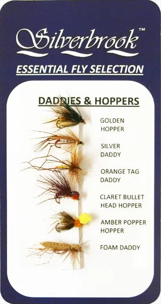 Trout Fly Selection Daddies and Hoppers