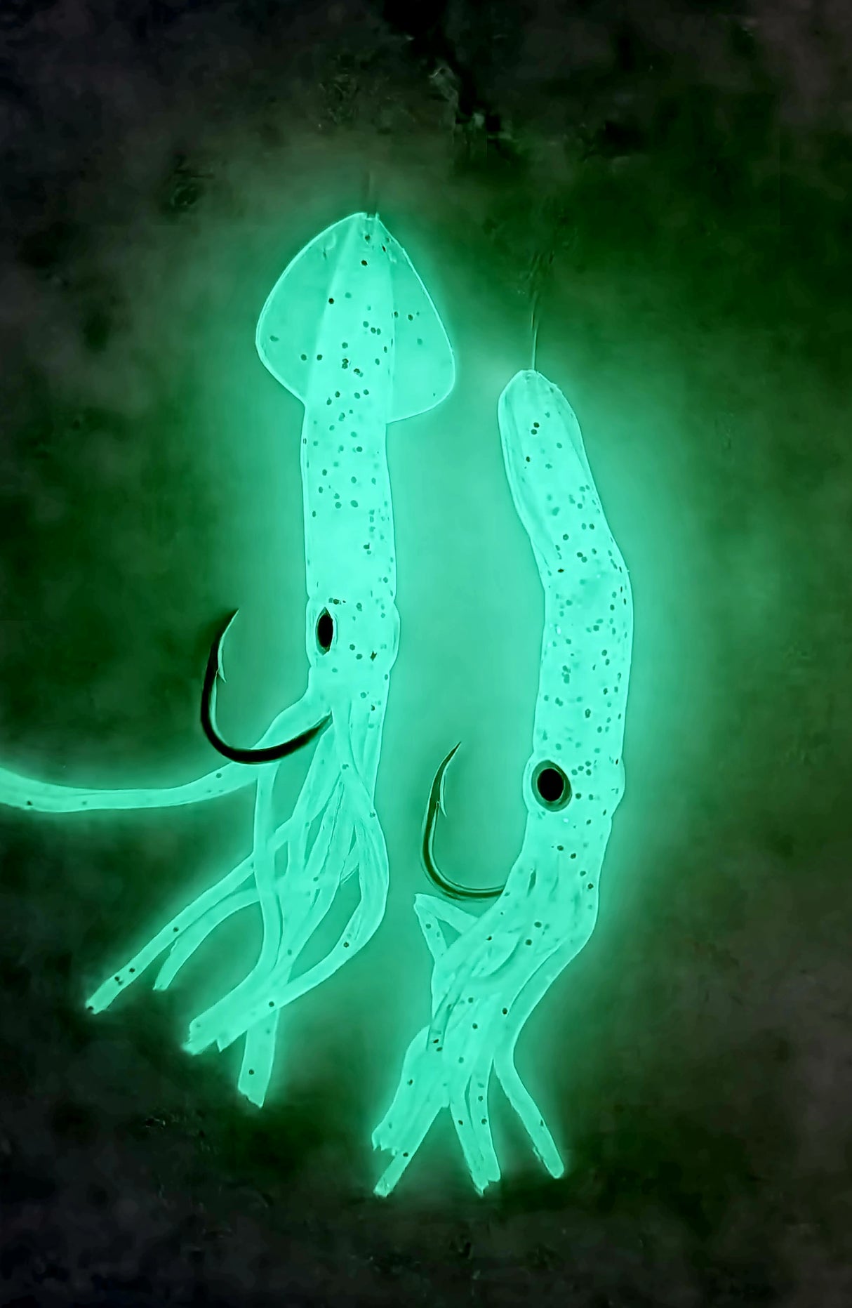 Ocean Tackle 2 Hook Luminous Squid Rigs