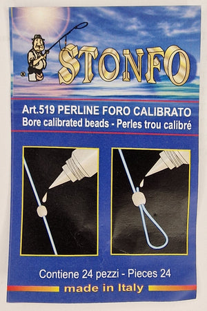 Stonfo glue on bore calibrated beads