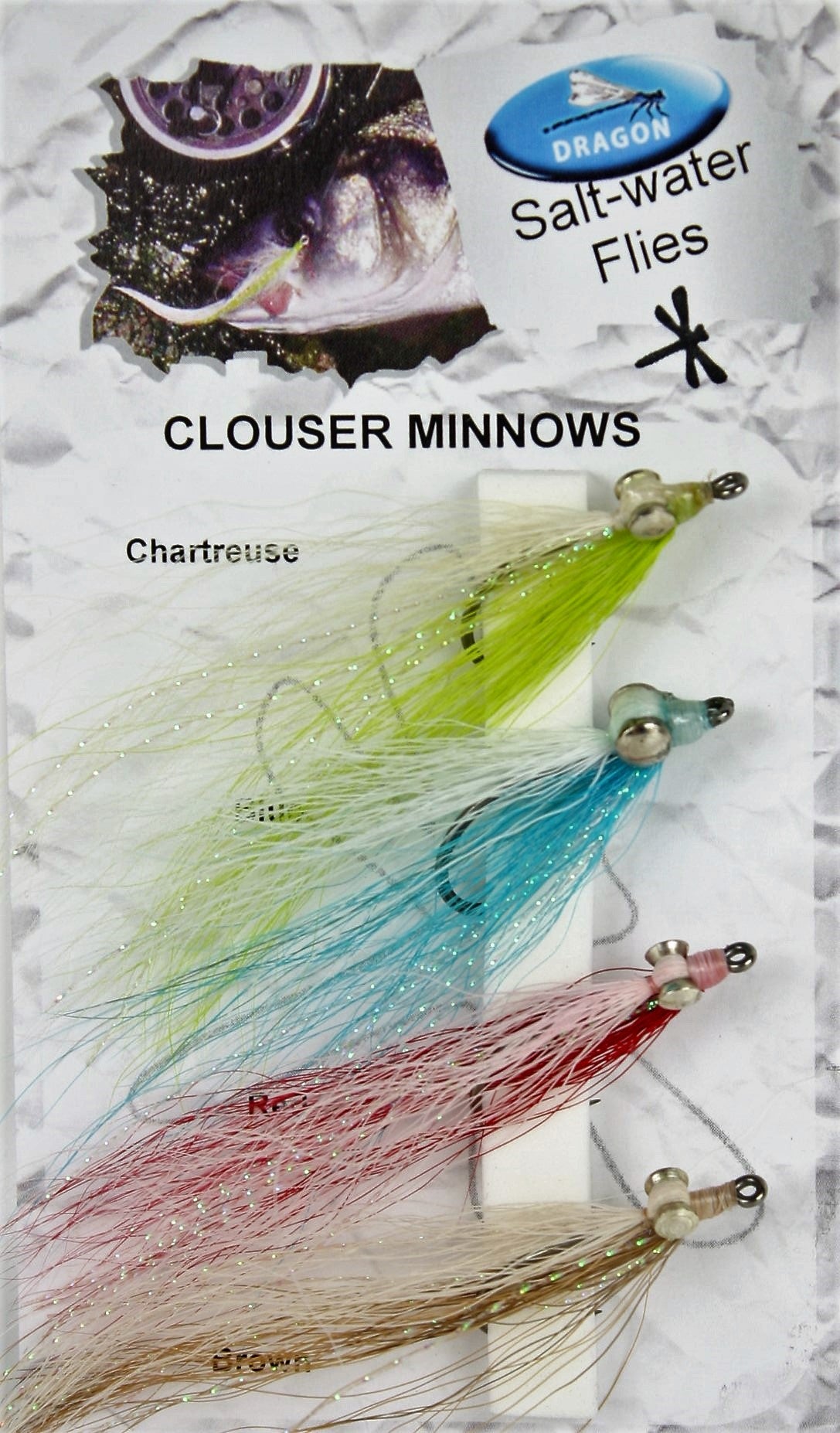 SALTWATER FLIES, CLOUSER MINNOWS