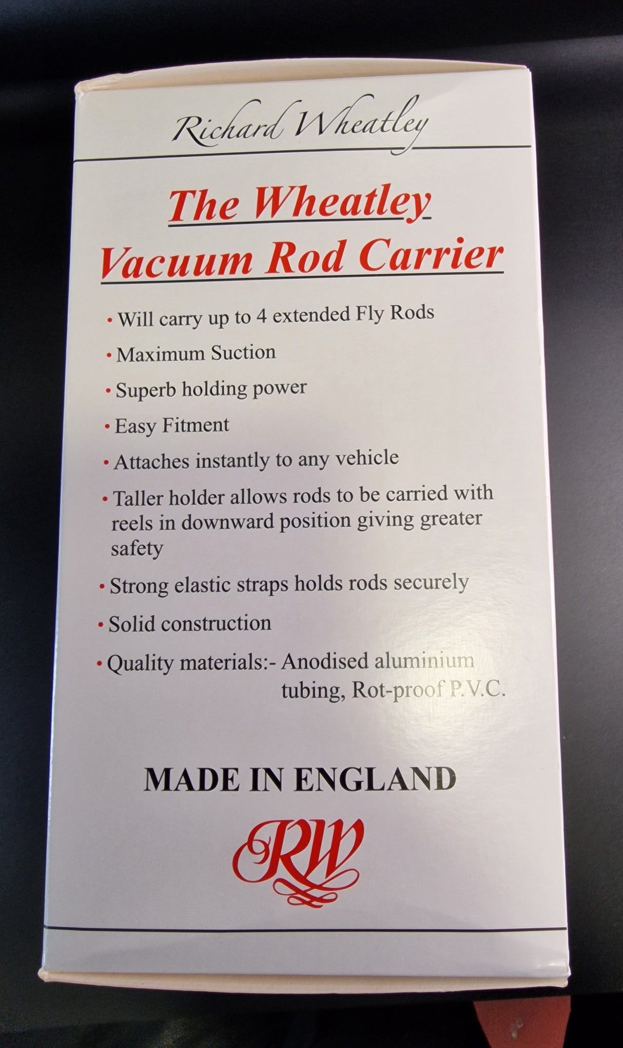 Richard Wheatley Vacuum Rod carrier