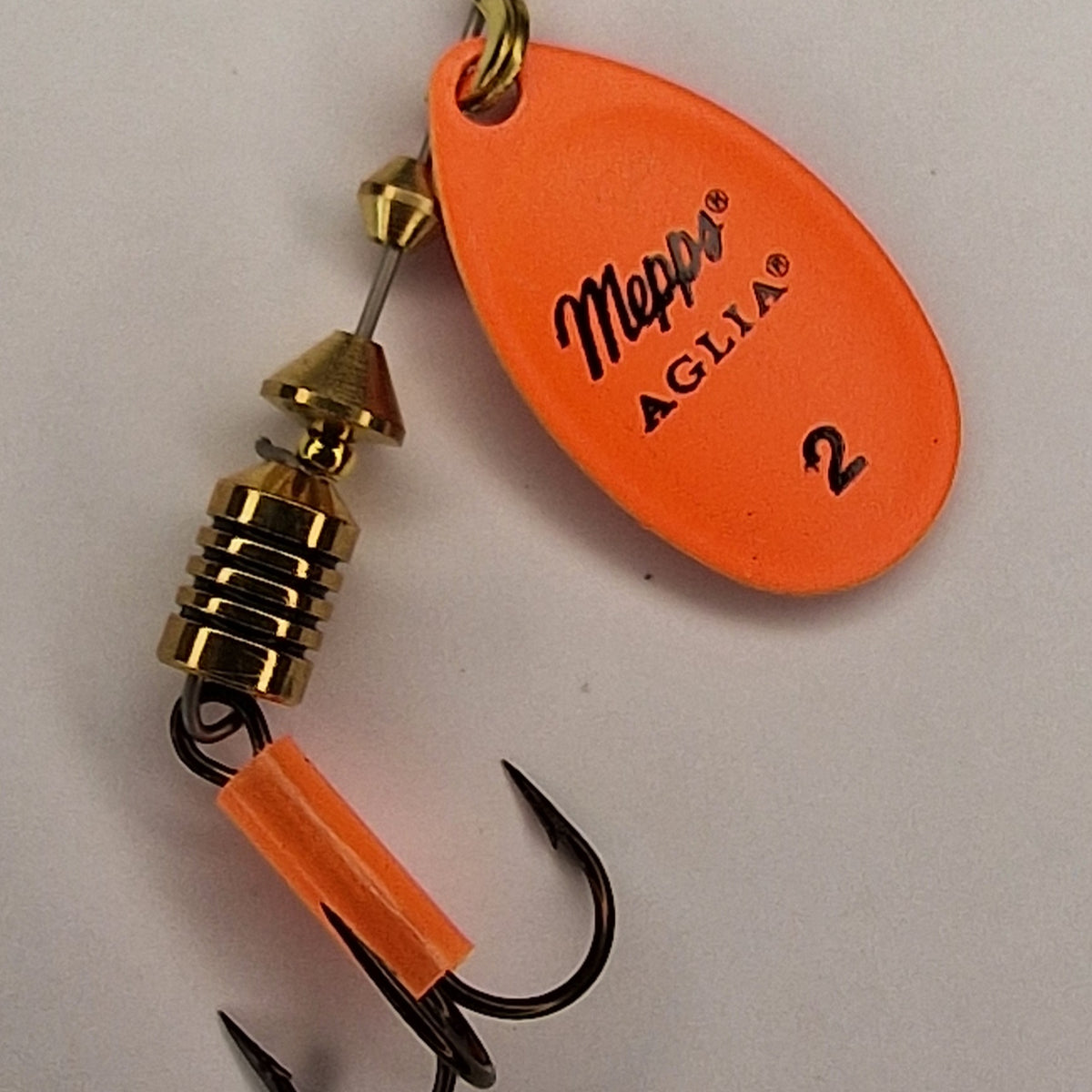Mepps Aglia Flourescent orange | Ocean Tackle Store | Shetland's Sea ...