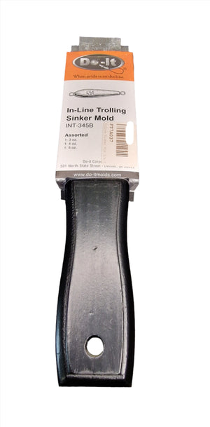 DO-IT In-Line Trolling Sinker Mould 3oz 4oz 5oz